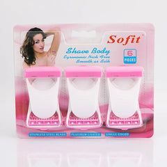 Sofit Body Razors for a Smooth, Nick-Free Shave (6-Pack)