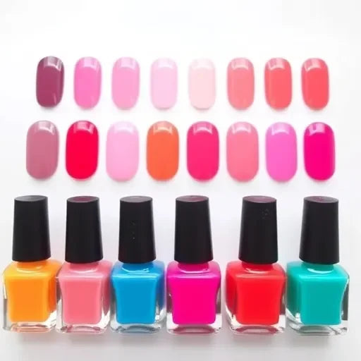 A lifestyle image of someone applying the quick-drying peel-off nail polish.