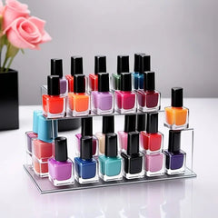  A vibrant collection of peel-off nail polishes in a set of 6, 12, and 24 bottles, showcasing a variety of colors.