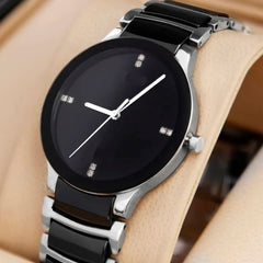 Classic Stainless Steel Analog Watch for Men & Women