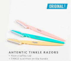 Tinkle Eyebrow & Facial Razor with Safety Cover (3-Pack)